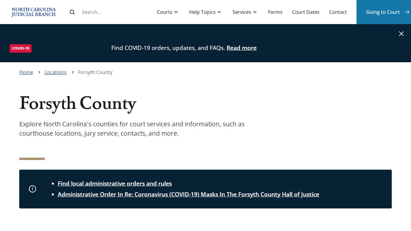 Forsyth County | North Carolina Judicial Branch
